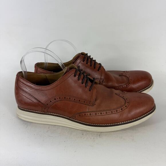 Cole Haan Originalgrand Wingtip Oxfords Men's 11 Brown Lace Up Low Top C26471 - Picture 2 of 10